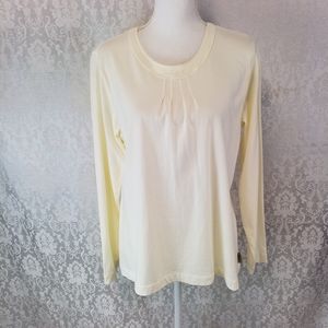 Woolrich ivory soft long  sleeved top size L